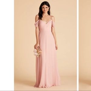 Bird Grey dusty rose bridesmaid dress with pocket